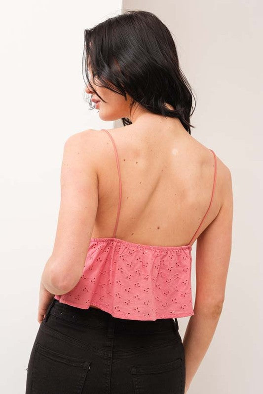 Eyelet Top