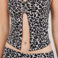 Leopard Print Open Front Top