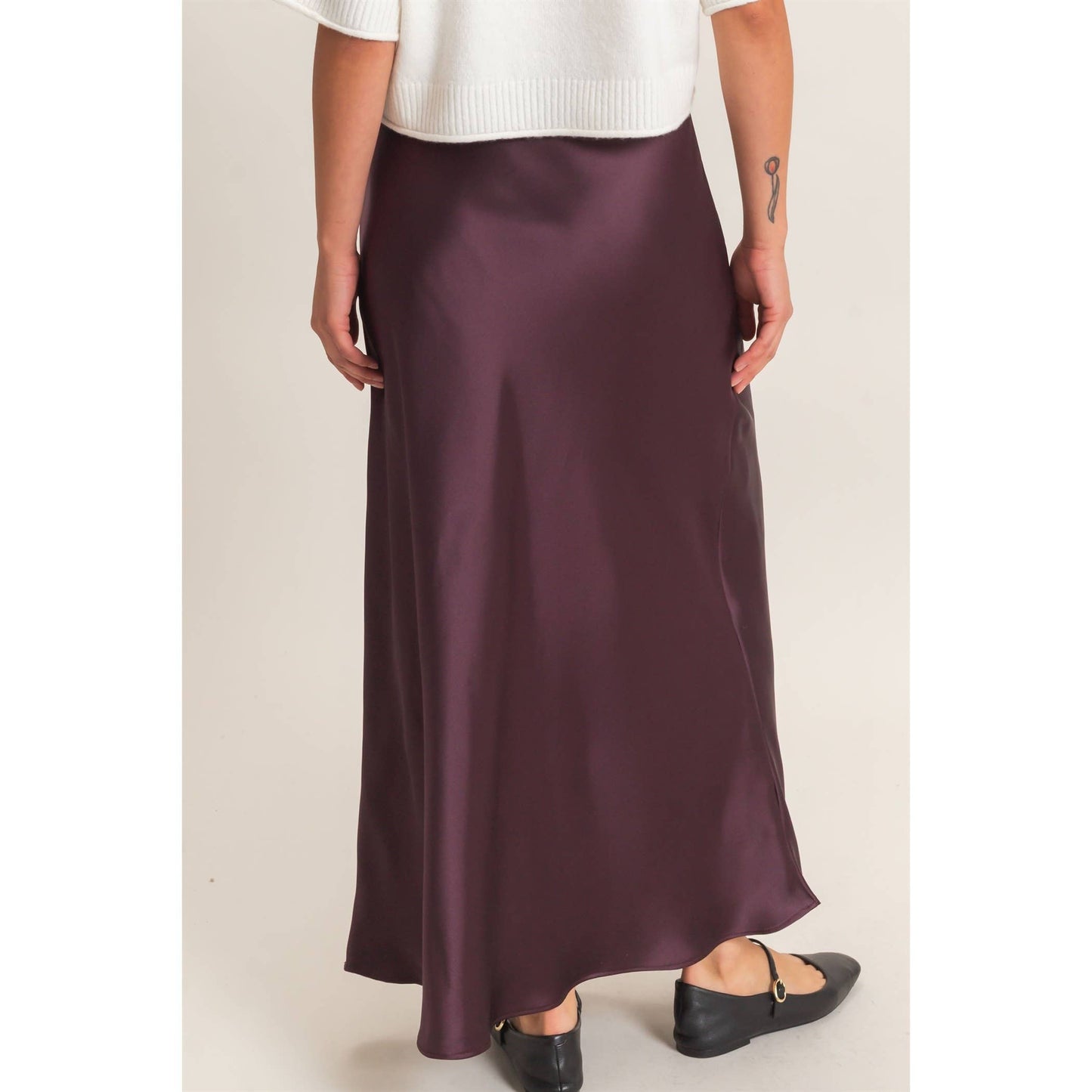 Satin Maxi Skirt