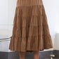 Tiered Gingham Skirt
