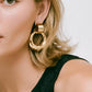 Siya 18K Gold Non-Tarnish Statement Hoop Earring