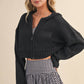 Kat Knit Zip Up Hoodie Sweater