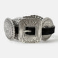 Western Concho Disc Decor Buckle Belt