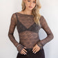 Sheer Lace Long Sleeve Top