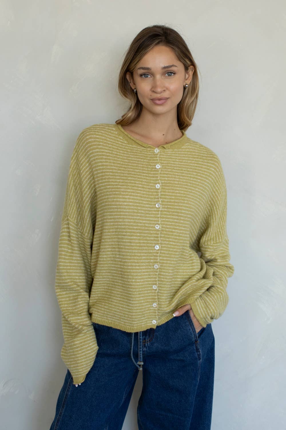 Piper Cardigan - Pin Striped