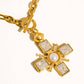 Patrice 18K Gold Non-Tarnish Cross Necklace