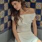 FARRAH RUCHED MAXI SKIRT