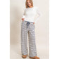 Striped Wide-Leg Pants