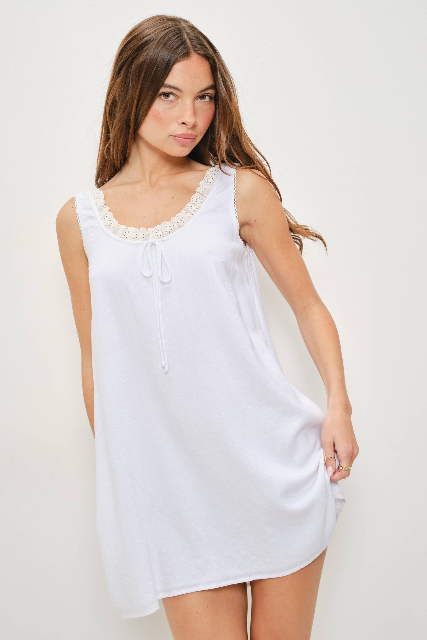 Ian Mini White Dress
