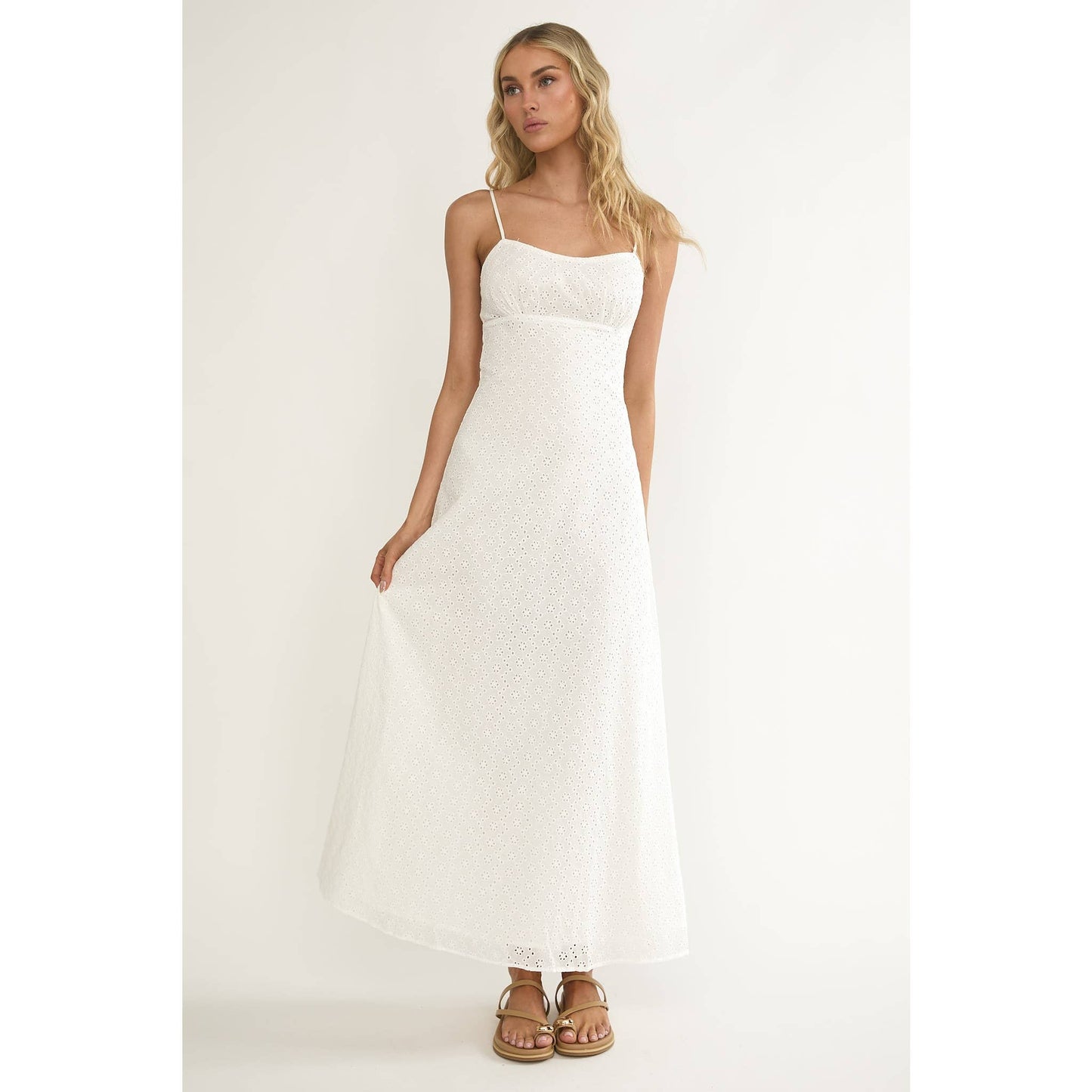 Floral White Dress