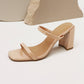 Double Strap Block Heel Sandal