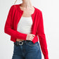 Ribbed Button-Up Knit Cardigan