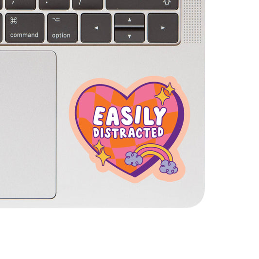 Easily Distracted Vinyl Sticker