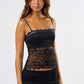 Scalloped Edge Lace Tank Top