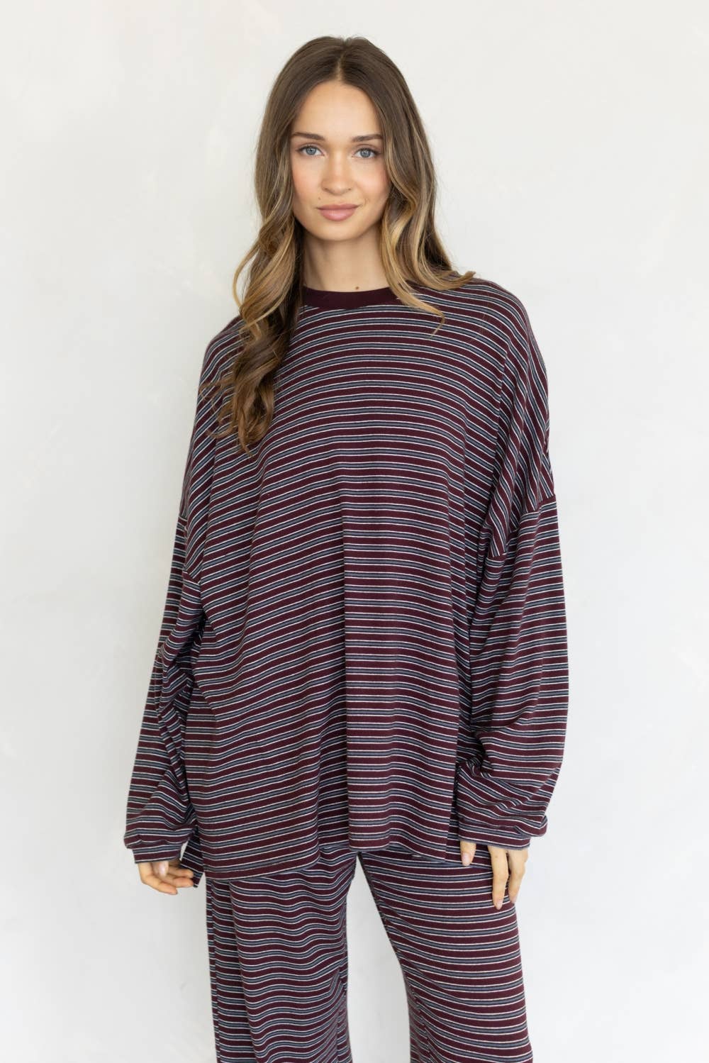 Lorenze Stripe Top