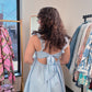 Ice Blue Mini Dress