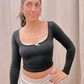 Smealess Long Sleeve W/Lace