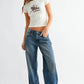 Baggy Straight Leg- MEDIUM DENIM