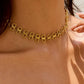 Ritza 18K Gold Non-Tarnish Patterned Choker