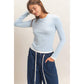 Layered Effect Long Sleeve Top