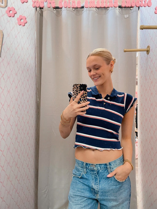 Blue Tommy Hilfiger Golf Vintage Tee