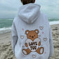 Teddy Bear Embroider Hoodie