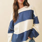 Contrast Panel Long Sleeve Slouchy