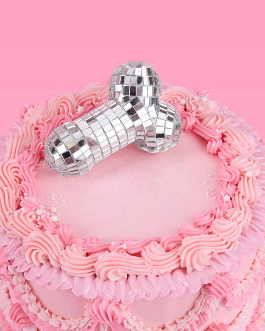 Bachelorette Penis Cake Topper, Bride Last Disco