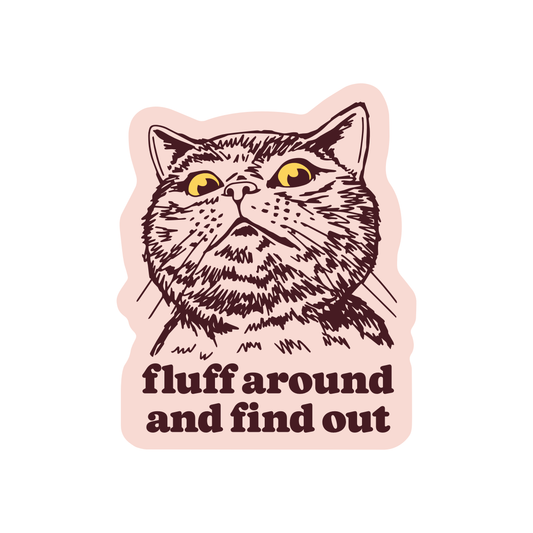 Funny Cat High Quality Vinyl Sticker