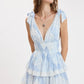 BABY BLUE PATCH LACE DRESS