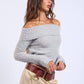 Overfold Knit Sweater