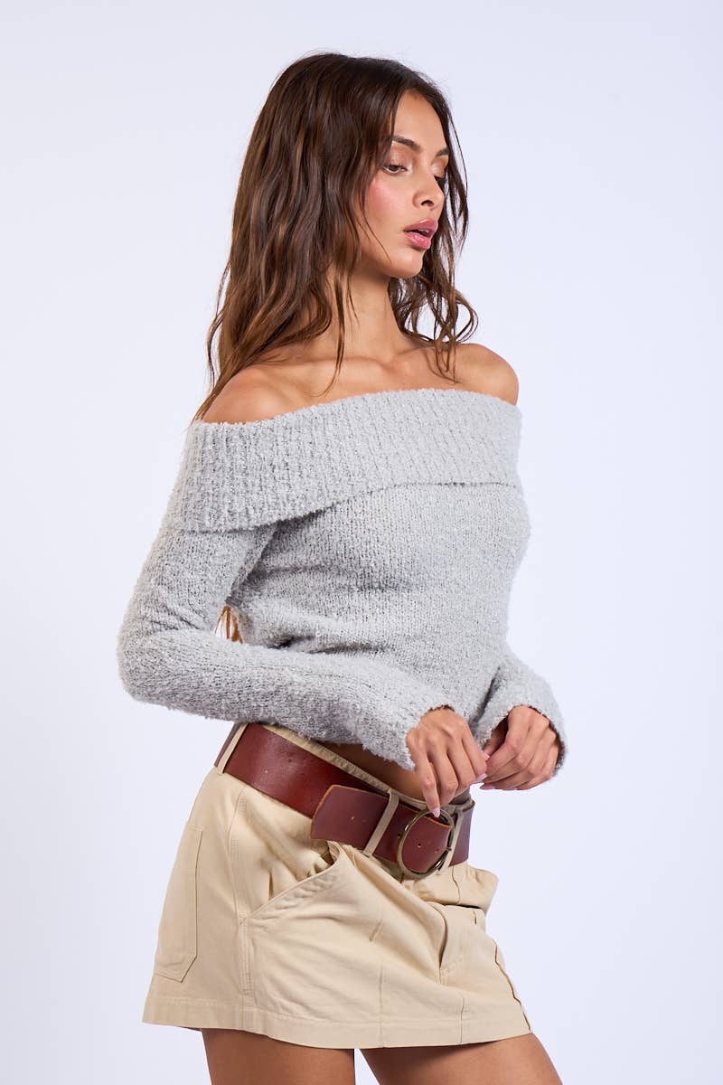 Overfold Knit Sweater