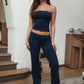 Mila Fold Over Wide Leg Pants