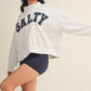 Salty Stars Oversized Mock Neck Sweatshirt