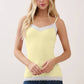 Simple Ribbed Lace Cami