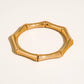 Alun 18K Gold Non-Tarnish Bamboo Resin Bangle Set