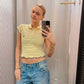 Yellow Polo Style Vintage Tee