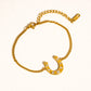 Tundra 18K Gold Non-Tarnish Horseshoe Bracelet
