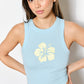 Flower Embroidery Tank
