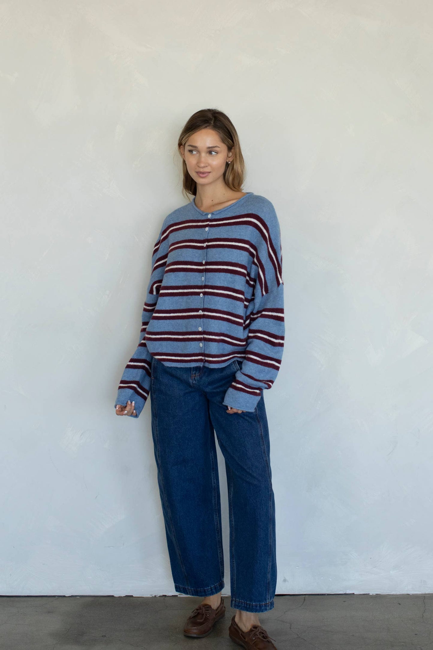Piper Cardigan - Varsity Stripe