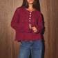 CABLE KNIT SWEATER TOP