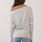 Off The Shoulder Stripe Top