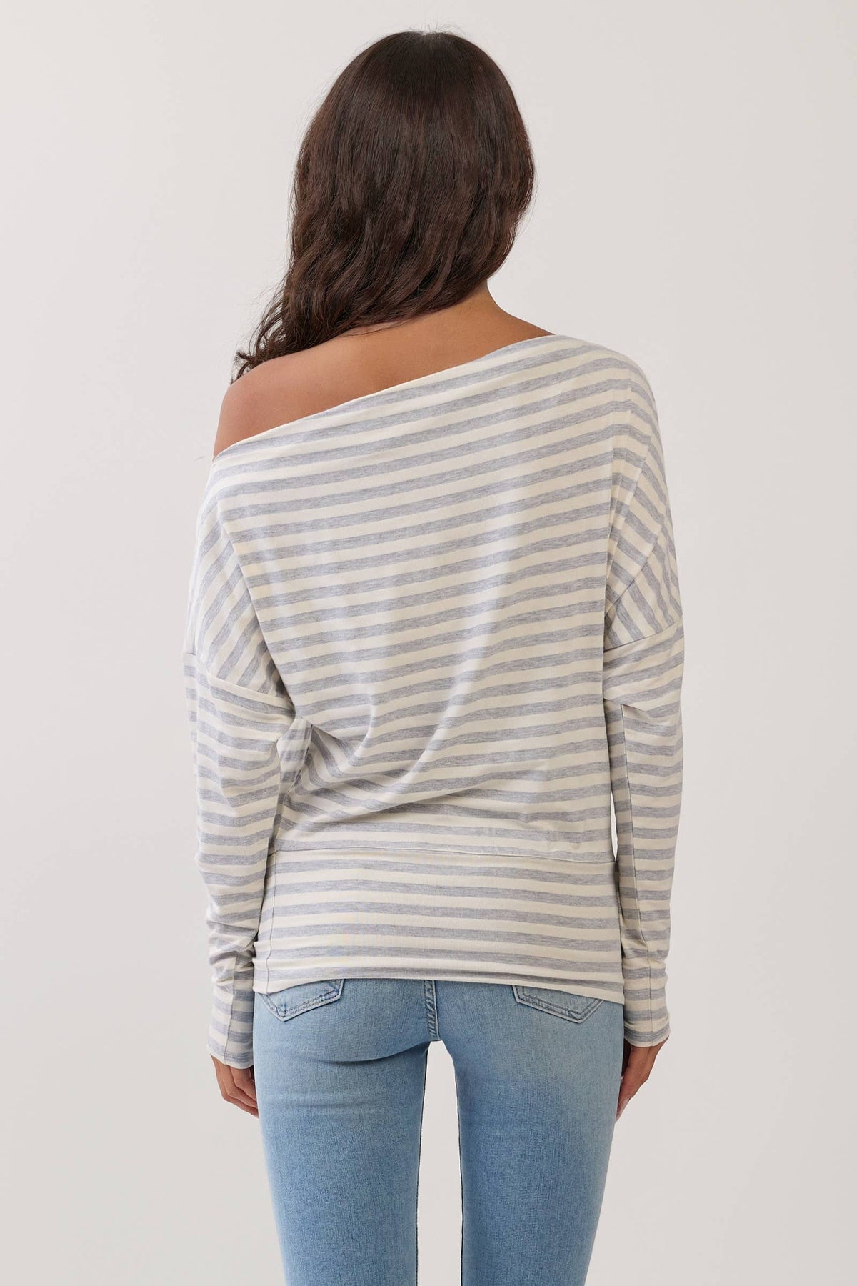 Off The Shoulder Stripe Top