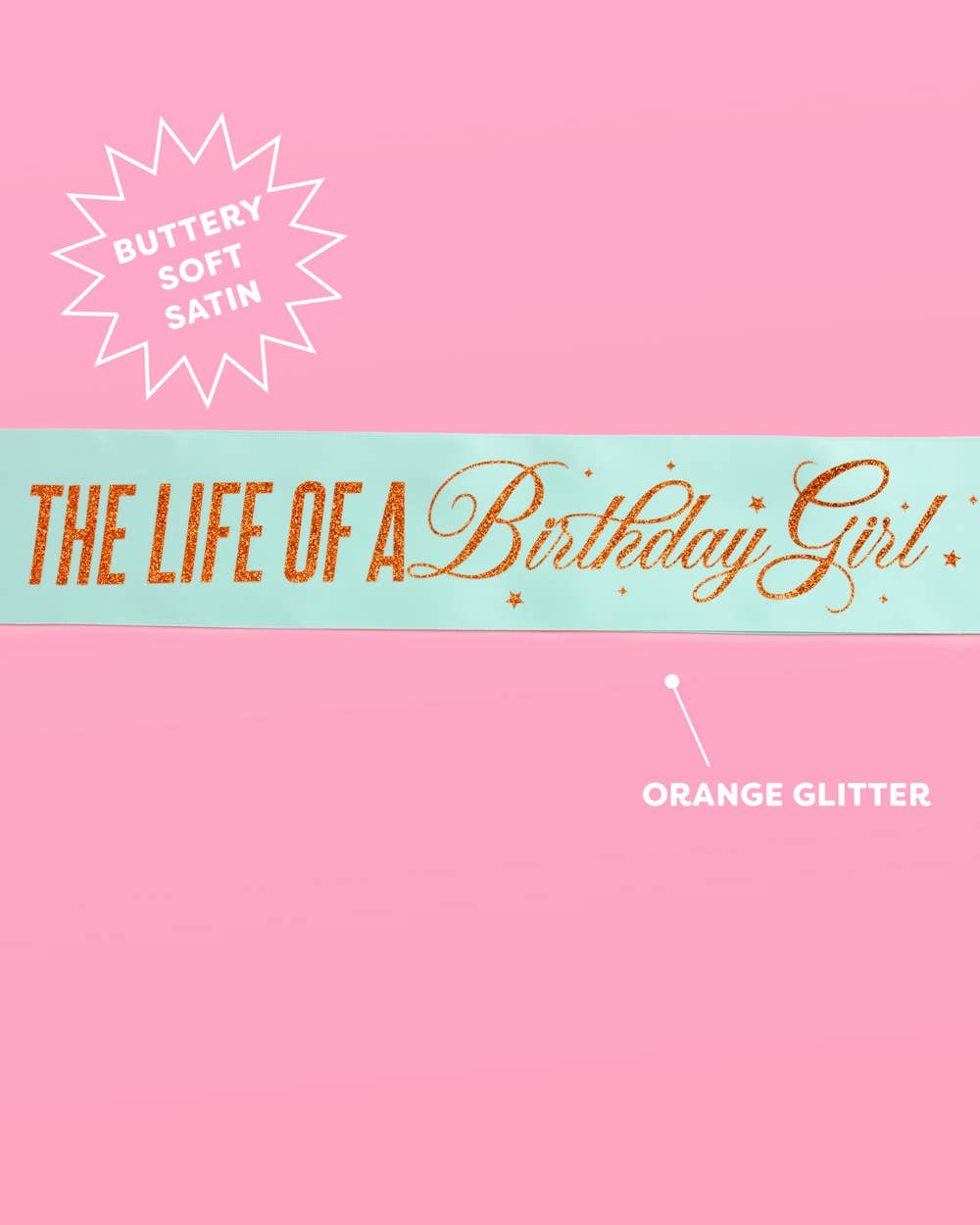 Life of A Birthday Girl Sash | birthday, teal