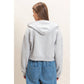 Star Patch Zip-Up Hoodie