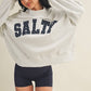 Salty Stars Oversized Mock Neck Sweatshirt