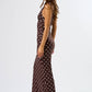 Chic Mesh Polka Dot Maxi Dress
