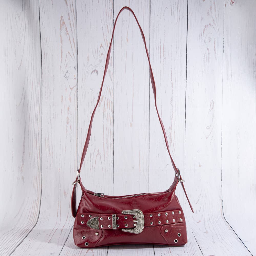 Studded Western Buckle Bag