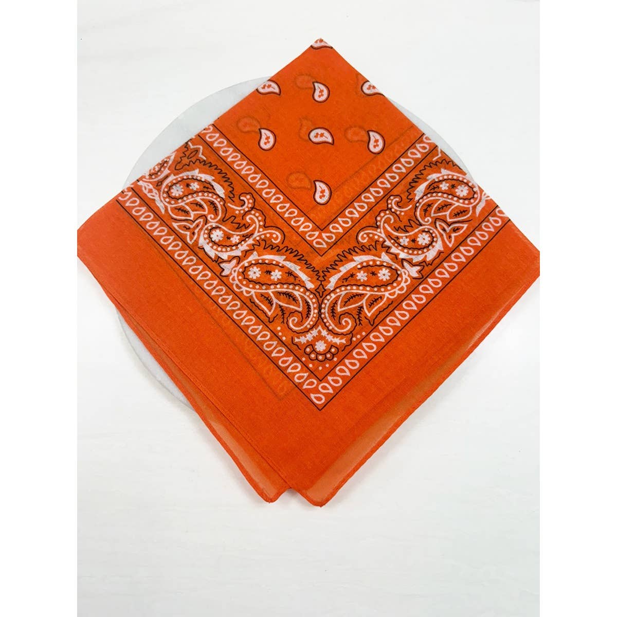 ORANGE Pasley Pattern Bandanas