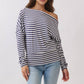 Off The Shoulder Stripe Top